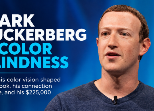 Mark Zuckerberg and red-green color blindness – how his color vision influenced Facebook blue